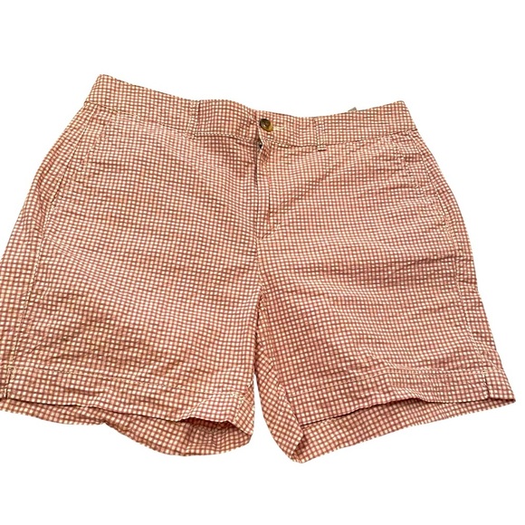 Old Navy Everyday Shorts High Waisted Pink Gingham/Pink Checked-Size 12 - Picture 1 of 9
